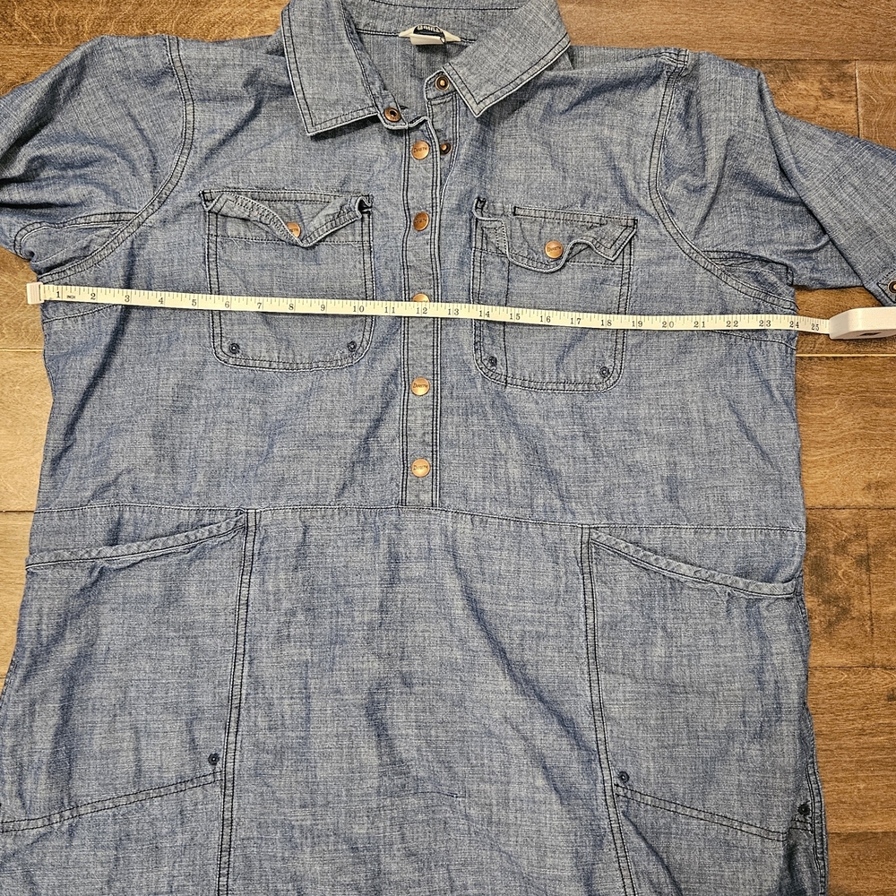 Duluth Chambray Denim Tunic Dress with Front Pockets - Size XXL - Picture 11 of 12
